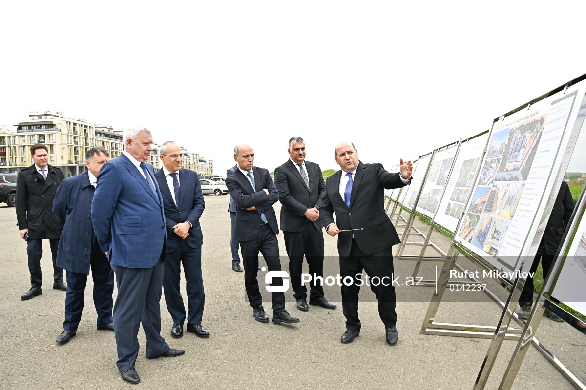 Füzuli şəhərində aparılmış bərpa işləri ilə bağlı keçirilən təqdimat