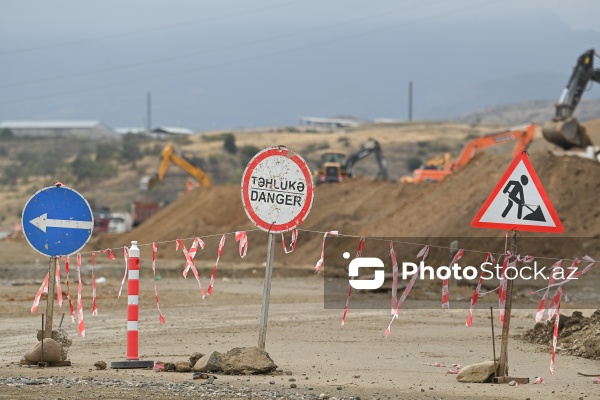 Ağdam-Əsgəran-Xocalı-Xankəndi avtomobil yolunda quruculuq işləri