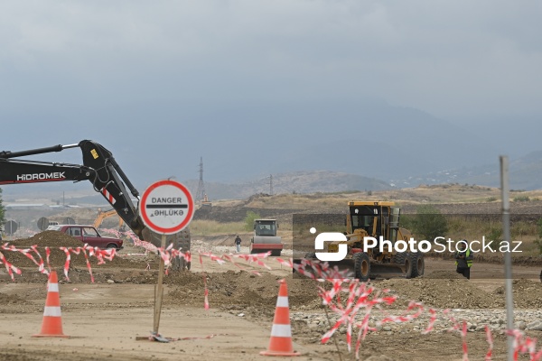 Ağdam-Əsgəran-Xocalı-Xankəndi avtomobil yolunda quruculuq işləri