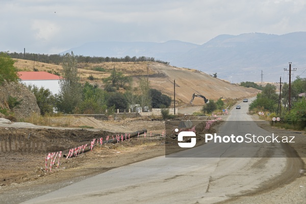 Ağdam-Əsgəran-Xocalı-Xankəndi avtomobil yolunda quruculuq işləri