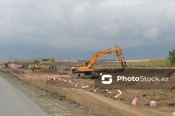 Ağdam-Əsgəran-Xocalı-Xankəndi avtomobil yolunda quruculuq işləri