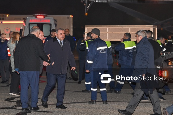 Təyyarə qəzasında həlak olan dörd nəfərin nəşi və yaralanan yeddi nəfər Bakıya gətirilib