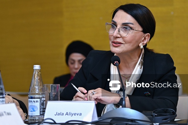 Jalə Əliyeva - AQEM-in qadınların liderliyinə həsr olunmuş beynəlxalq konfransında