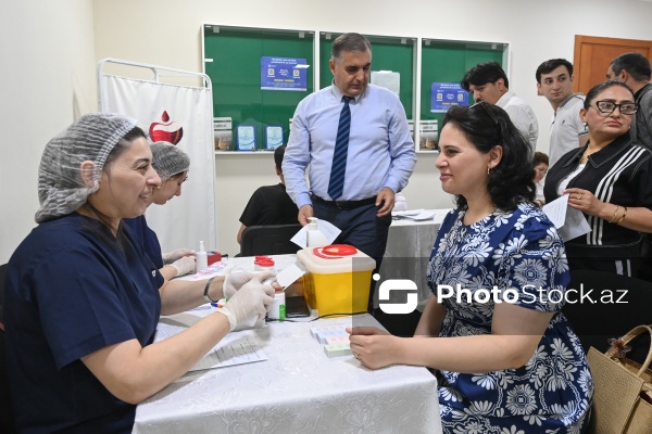 Aşura günü ilə bağlı İlahiyyat İnstitutunda keçirilən qanvermə aksiyası