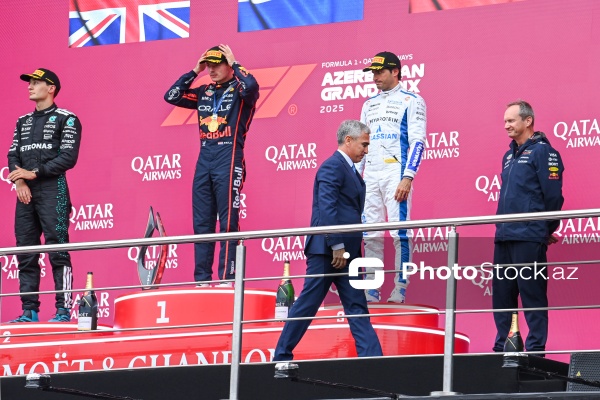 Azərbaycan Qran-prisi: "Formula 1"də mükafatlandırma mərasimi