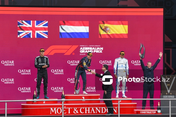 Azərbaycan Qran-prisi: "Formula 1"də mükafatlandırma mərasimi