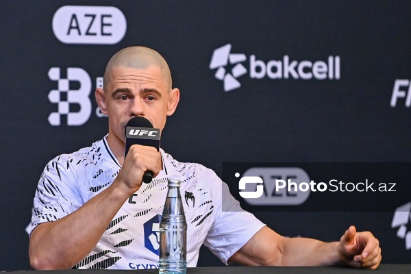 UFC iştirakçılarının Bakıda baş tutan mətbuat konfransı