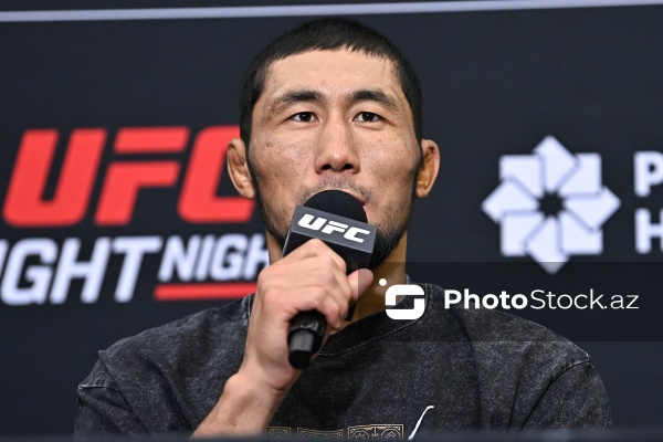 UFC iştirakçılarının Bakıda baş tutan mətbuat konfransı
