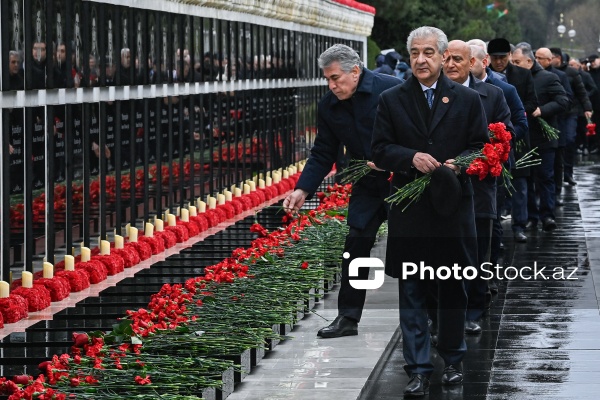 Əli Əhmədov - Şəhidlər xiyabanında