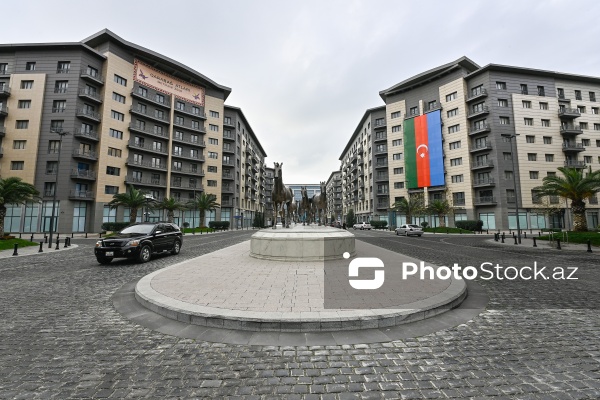 "Ağ Şəhər"də açılışı olan "Qarabağ atları" heykəltaraşlıq kompleksi