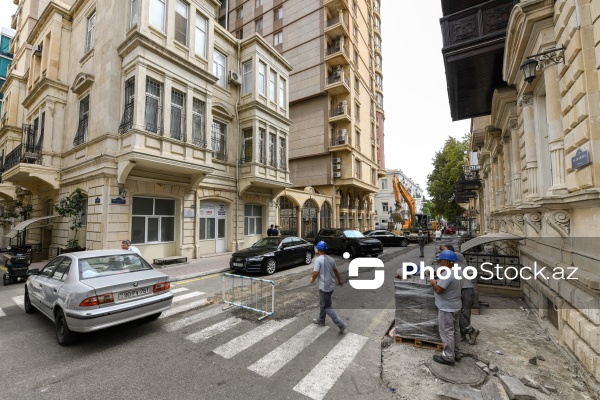 Bakının mərkəzində davam edən geniş abadlıq və quruculuq işləri