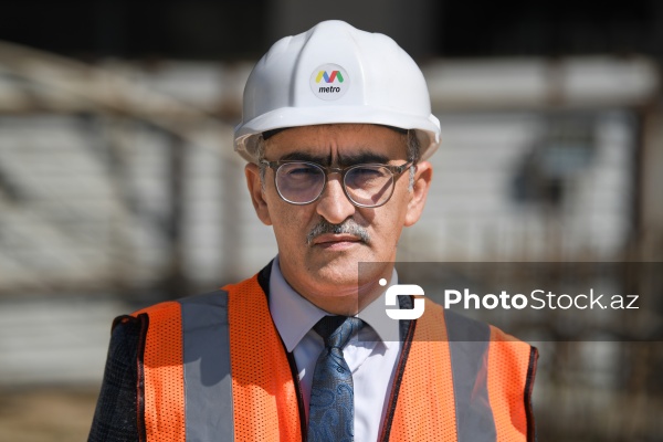 "Bakı Metropoliteni"nin "B-04" stansiyasında davam edən tikinti işləri