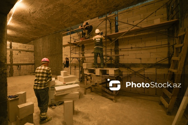 "Bakı Metropoliteni"nin "B-04" stansiyasında davam edən tikinti işləri
