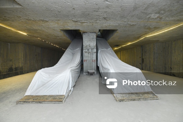 "Bakı Metropoliteni"nin "B-04" stansiyasında davam edən tikinti işləri