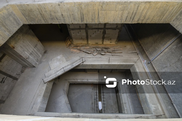 "Bakı Metropoliteni"nin "B-04" stansiyasında davam edən tikinti işləri