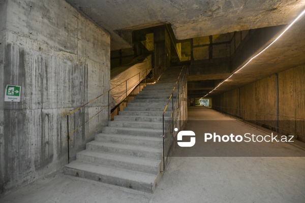 "Bakı Metropoliteni"nin "B-04" stansiyasında davam edən tikinti işləri