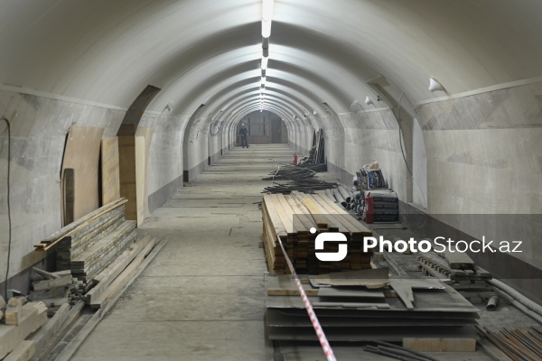 Bakı metrosunda xətlərin ayrılması layihəsi çərçivəsində 200 metrlik tunelin inşasına hazırlıq işləri