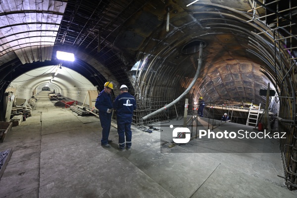 Bakı metrosunda xətlərin ayrılması layihəsi çərçivəsində 200 metrlik tunelin inşasına hazırlıq işləri
