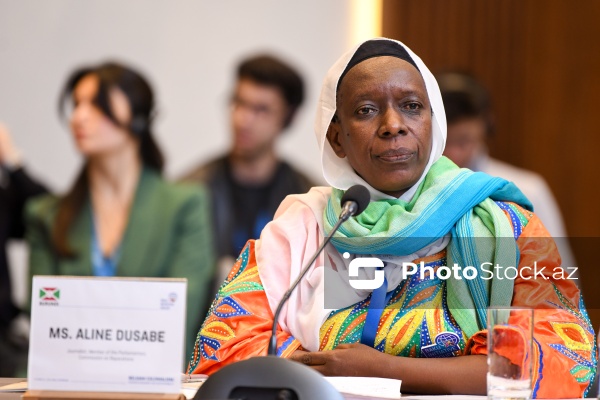 Aline Dusabe - "Belçika müstəmləkəçiliyi: Tanınma və Məsuliyyət" konfransında