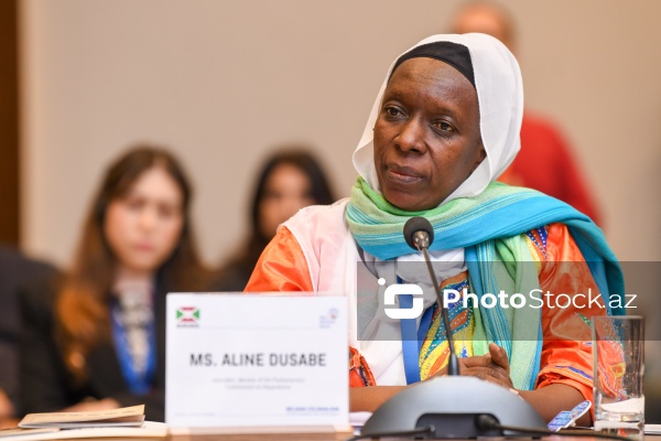 Aline Dusabe - "Belçika müstəmləkəçiliyi: Tanınma və Məsuliyyət" konfransında