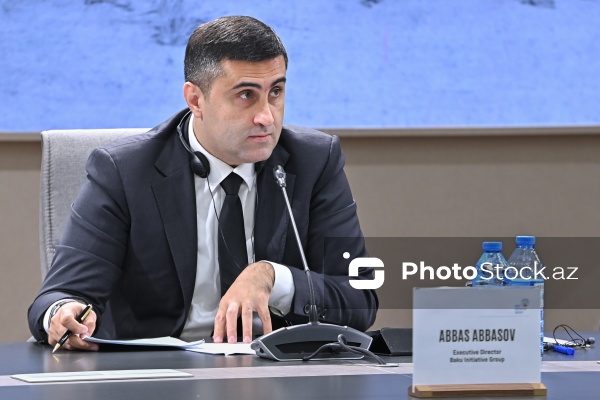 Abbas Abbasov - Bakı Təşəbbüs Qurupunun Bakıda keçirilən beynəlxalq konfransında