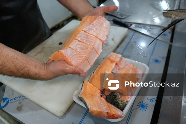 Bakıda keçirilən balıq yarmarkası