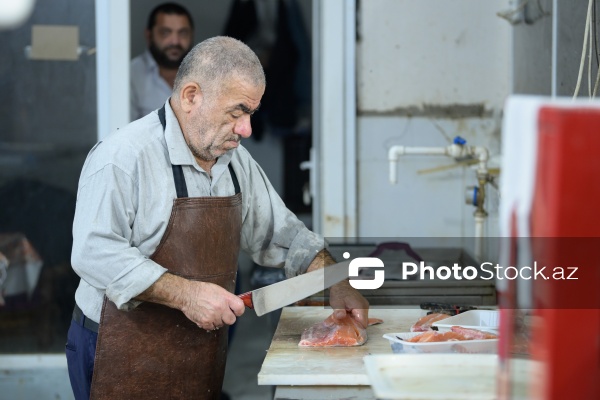 Bakıda keçirilən balıq yarmarkası