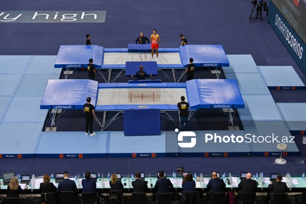 Bakıda baş tutan batut gimnastikası üzrə Dünya Kubokunun açılış mərasimi