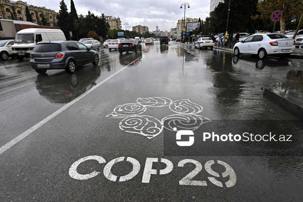 Bakıda COP29-la bağlı salınan nəqliyyat zolaqları