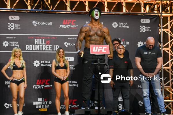 Bakıda keçiriləcək UFC turnirindən əvvəl döyüşçülər üz-üzə gəliblər