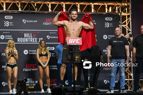 Bakıda keçiriləcək UFC turnirindən əvvəl döyüşçülər üz-üzə gəliblər