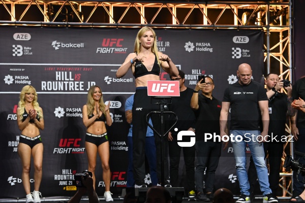 Bakıda keçiriləcək UFC turnirindən əvvəl döyüşçülər üz-üzə gəliblər
