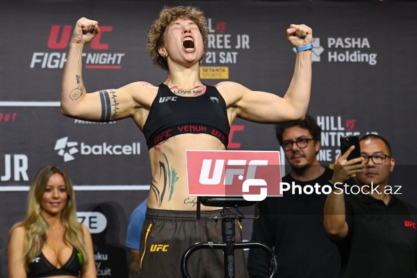 Bakıda keçiriləcək UFC turnirindən əvvəl döyüşçülər üz-üzə gəliblər