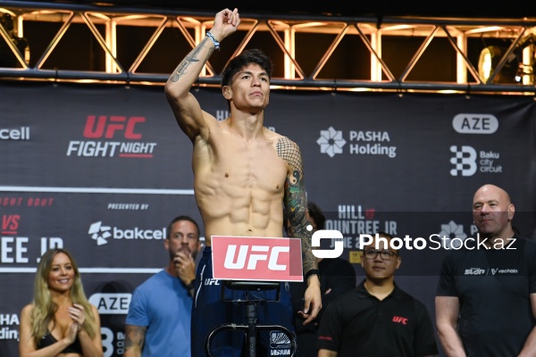 Bakıda keçiriləcək UFC turnirindən əvvəl döyüşçülər üz-üzə gəliblər