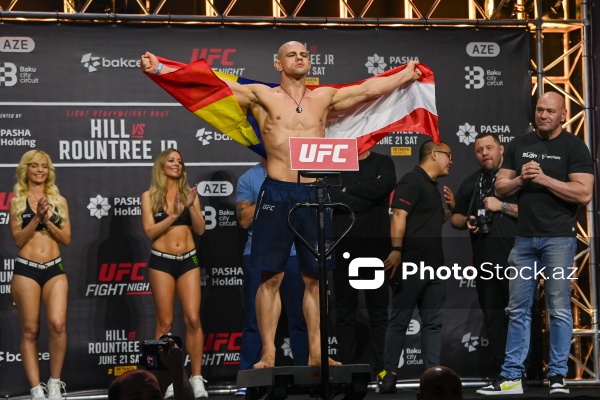 Bakıda keçiriləcək UFC turnirindən əvvəl döyüşçülər üz-üzə gəliblər