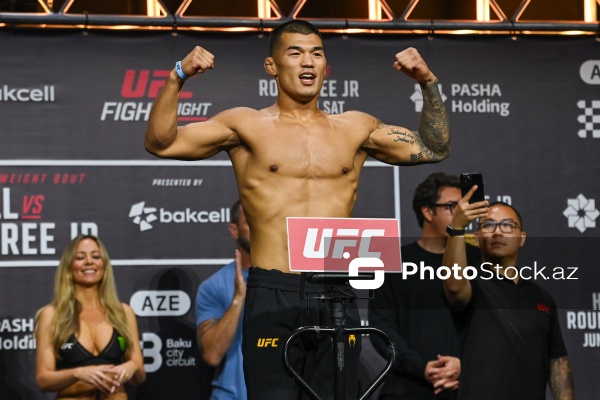 Bakıda keçiriləcək UFC turnirindən əvvəl döyüşçülər üz-üzə gəliblər