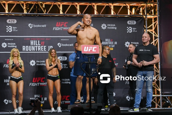 Bakıda keçiriləcək UFC turnirindən əvvəl döyüşçülər üz-üzə gəliblər