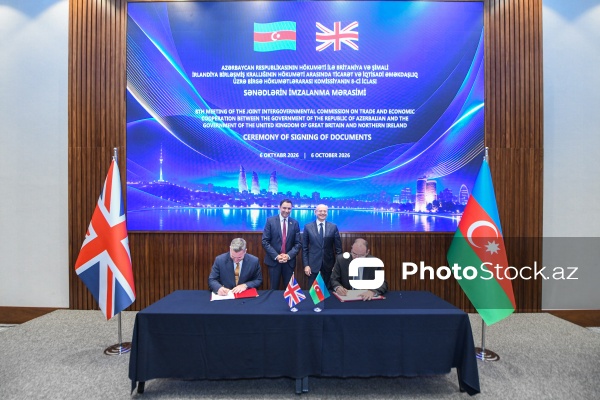 Bakıda keçirilən Azərbaycan-Böyük Britaniya Birgə Hökumətlərarası Komissiyanın iclası