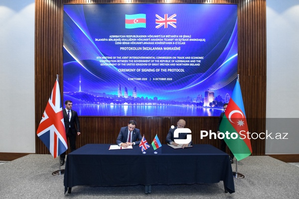 Bakıda keçirilən Azərbaycan-Böyük Britaniya Birgə Hökumətlərarası Komissiyanın iclası