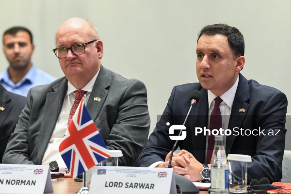 Bakıda keçirilən Azərbaycan-Böyük Britaniya Birgə Hökumətlərarası Komissiyanın iclası