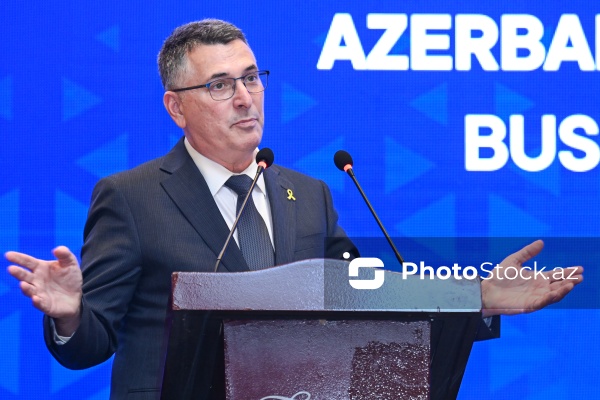 Gideon Saar - Azərbaycan-İsrail biznes forumunda