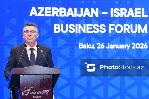 Gideon Saar - Azərbaycan-İsrail biznes forumunda