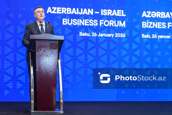 Gideon Saar - Azərbaycan-İsrail biznes forumunda
