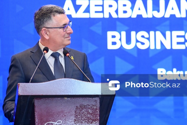 Gideon Saar - Azərbaycan-İsrail biznes forumunda