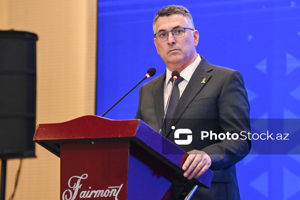 Gideon Saar - Azərbaycan-İsrail biznes forumunda