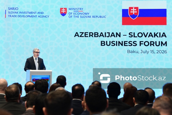 Yusif Abdullayev - Azərbaycan - Slovakiya biznes forumunda