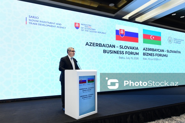 Yusif Abdullayev - Azərbaycan - Slovakiya biznes forumunda