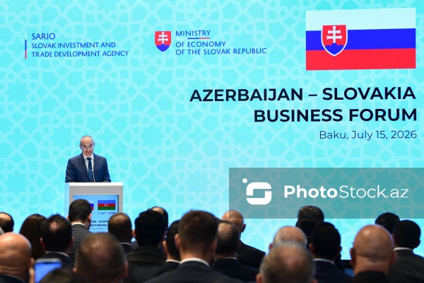 Mikayıl Cabbarov - Azərbaycan - Slovakiya biznes forumunda