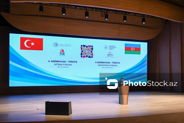 Cevdet Yılmaz - II Azərbaycan-Türkiyə İnvestisiya Forumunda