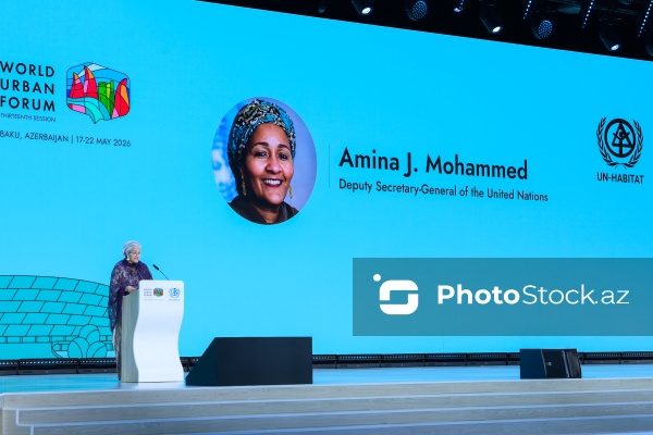 Amina Mohammed - Bakıda keçirilən WUF13-ün bağlanış mərasimində